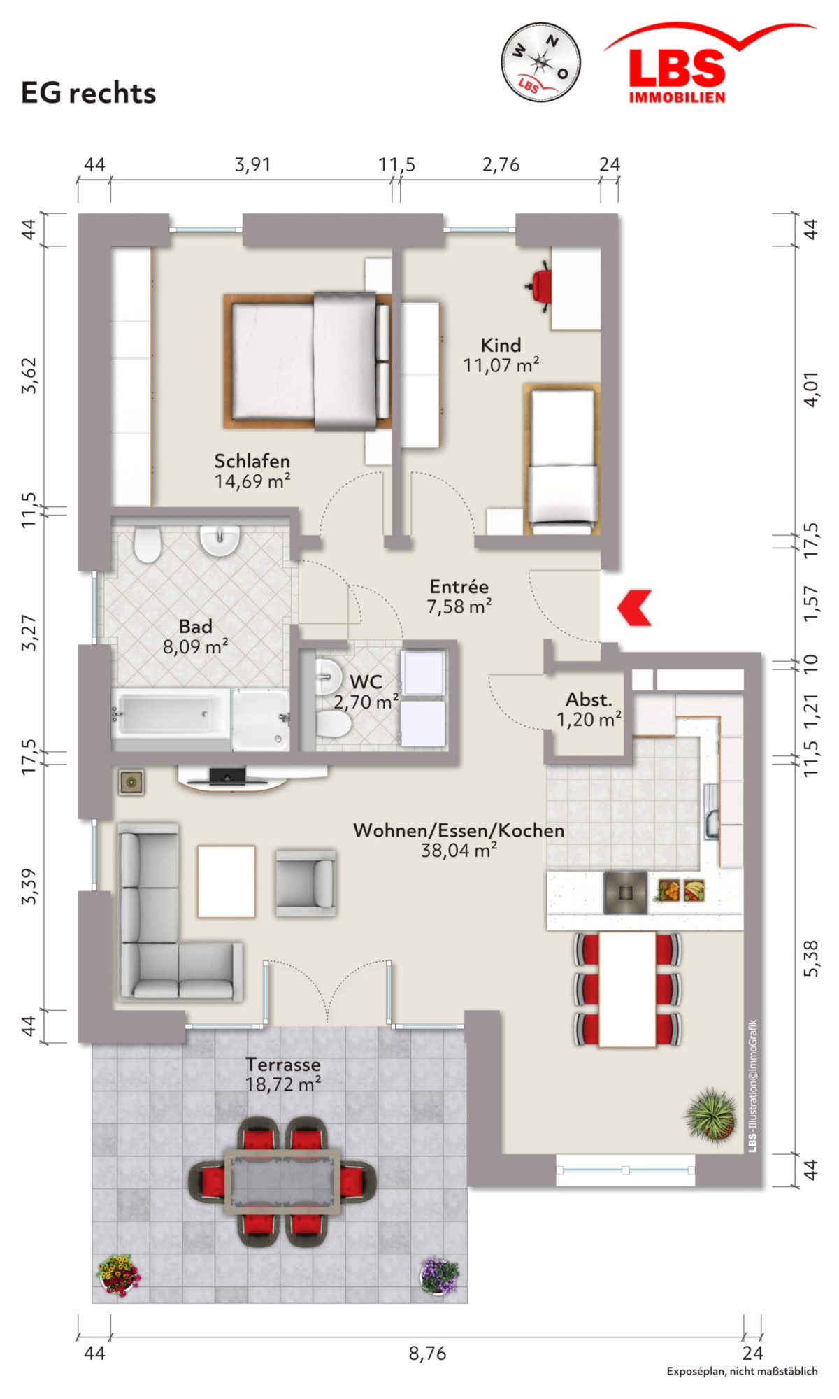 Grundriss Wohnung 15
