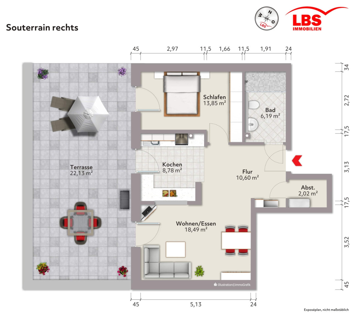 Grundriss Wohnung 15a