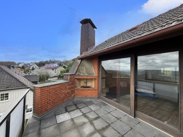 Dachterrasse Kamin