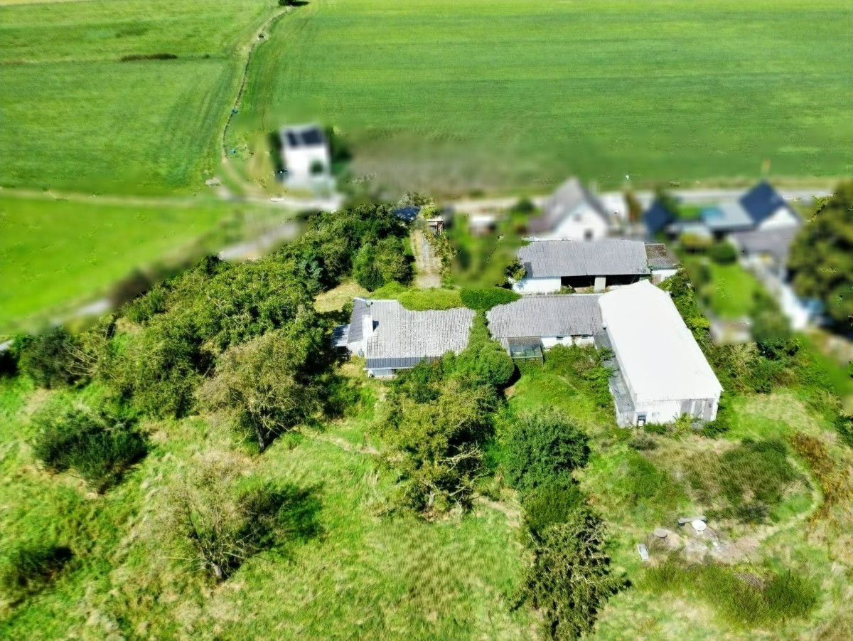 Drohne Grundstück von Wiese