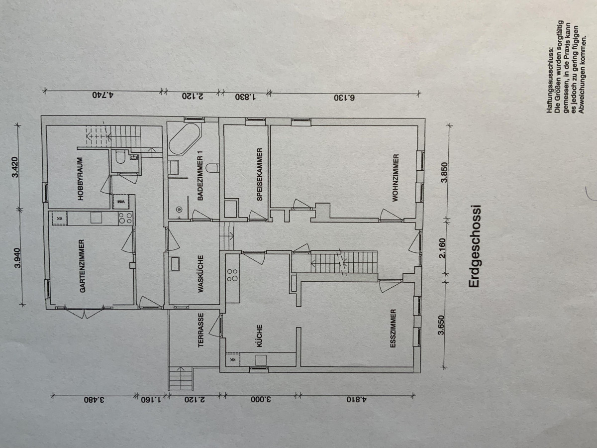 Grundriss Erdgeschoss