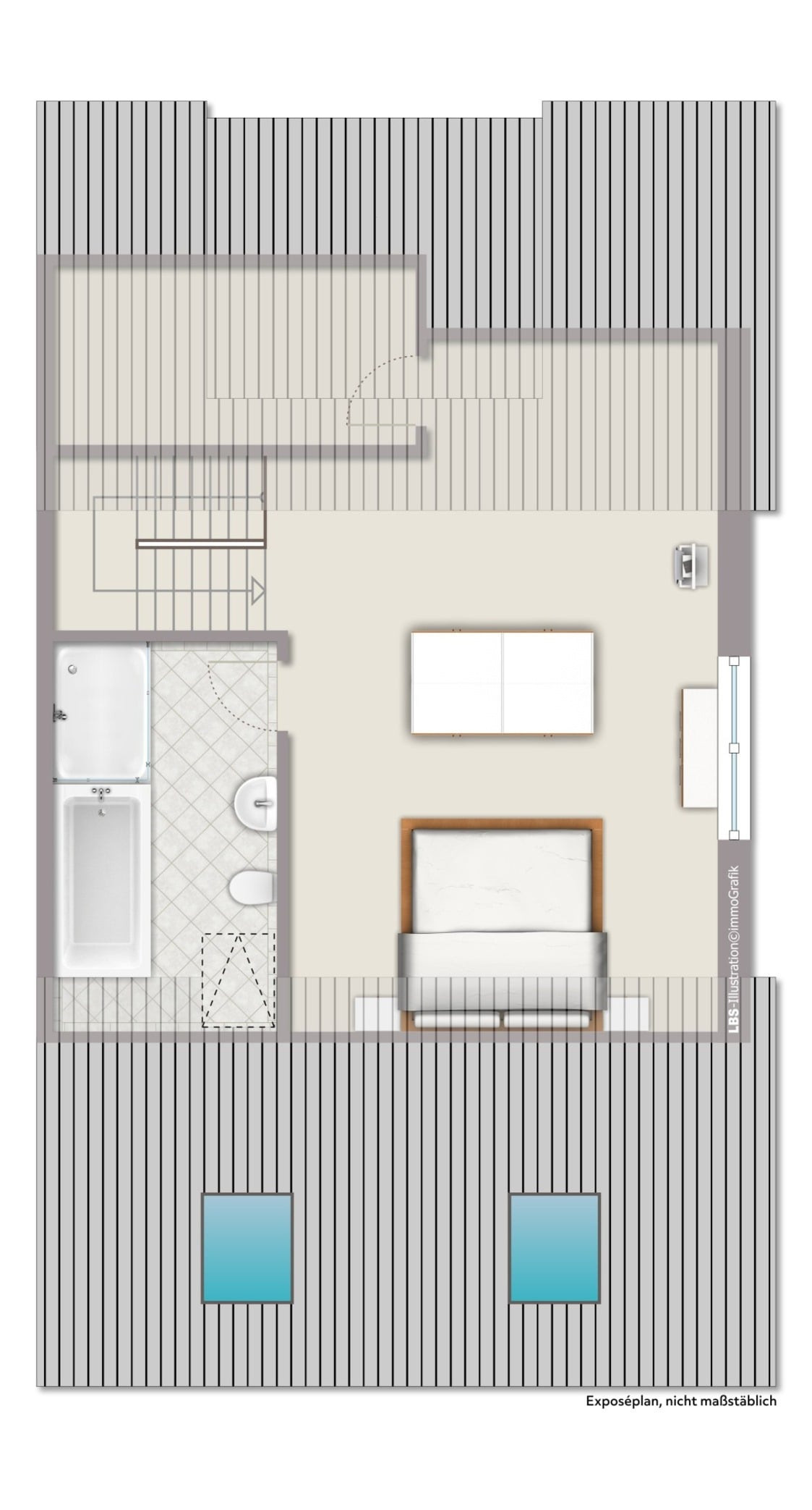 Grundriss Spitzboden