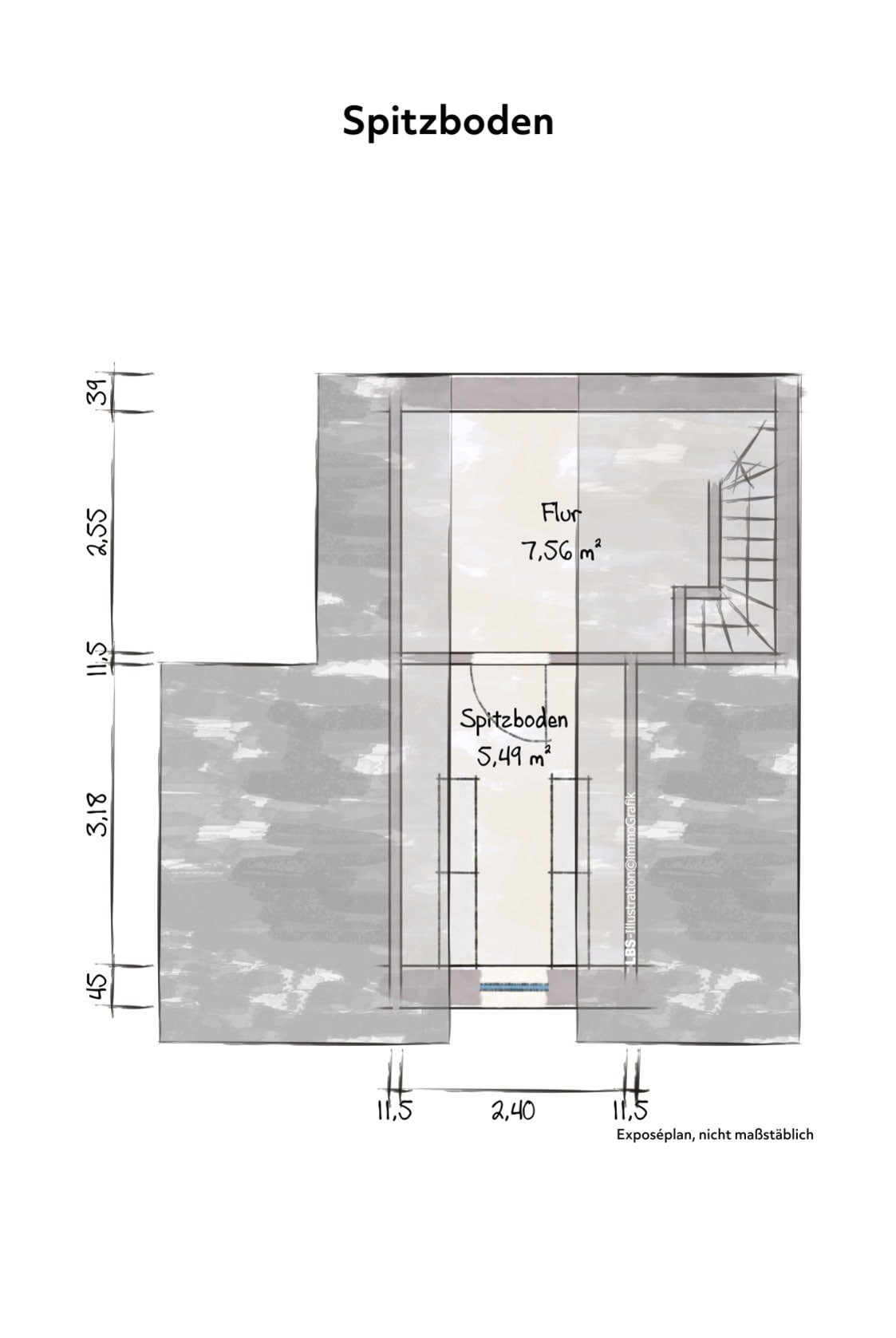 Spitzboden Wohnung 2