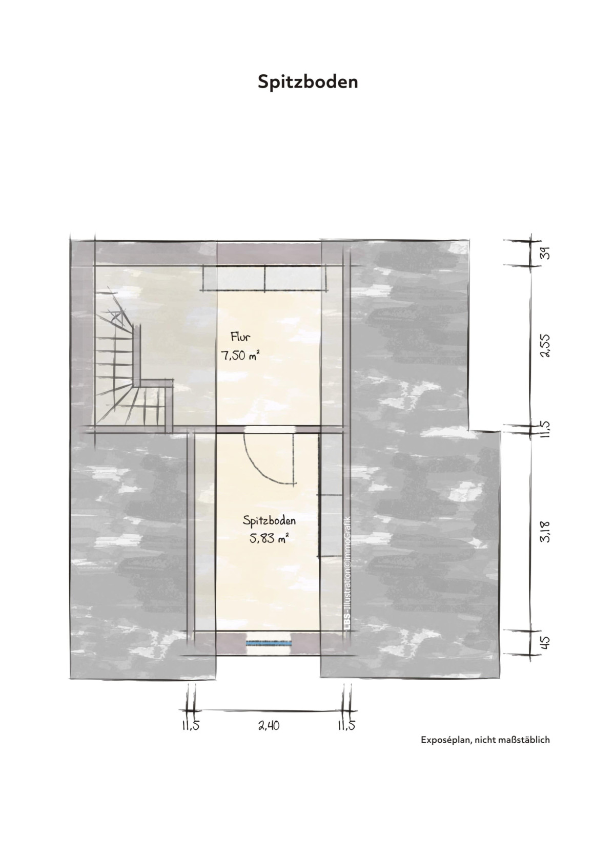 Spitzboden Wohnung 3