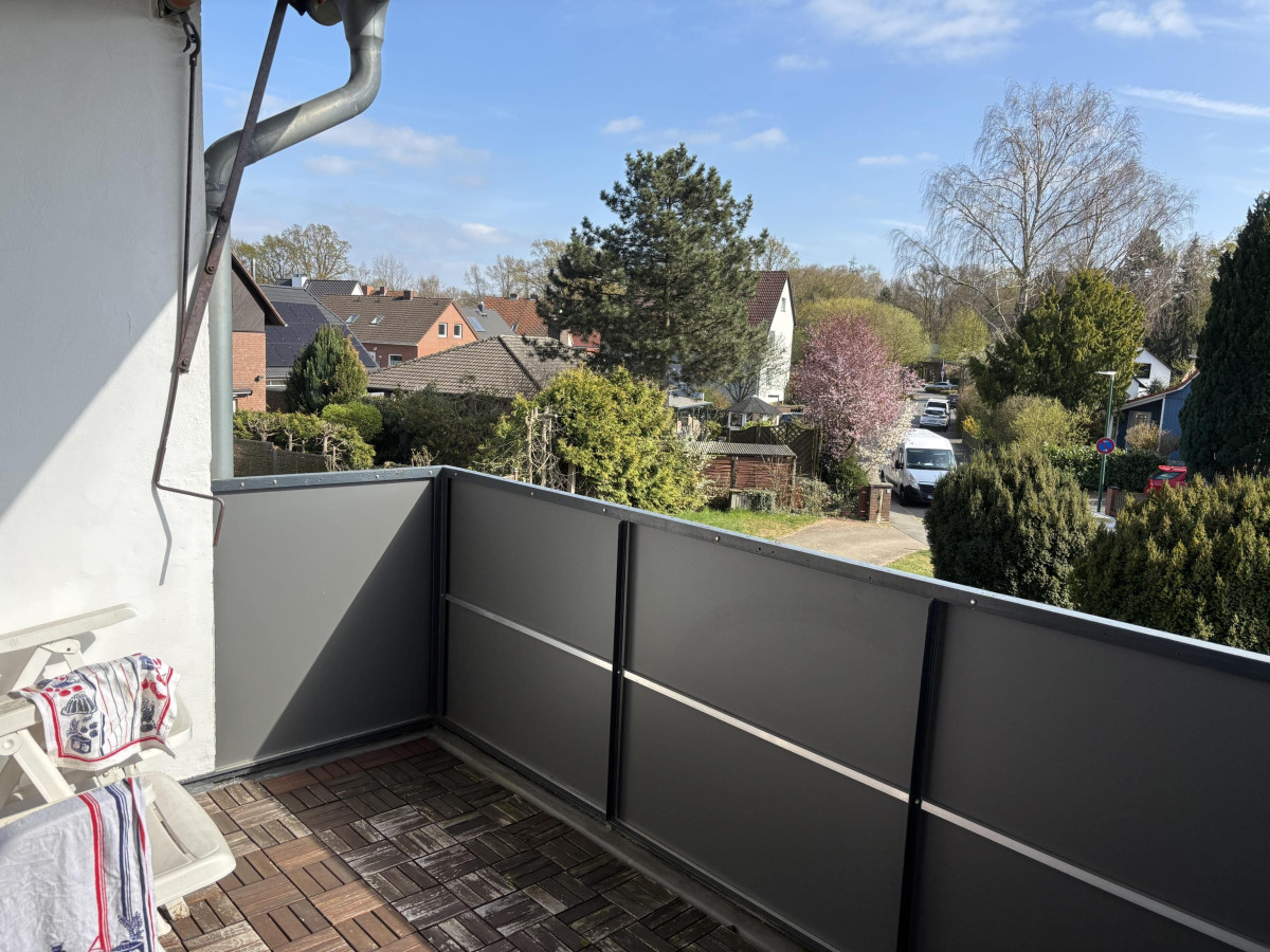 Balkon ins Grüne