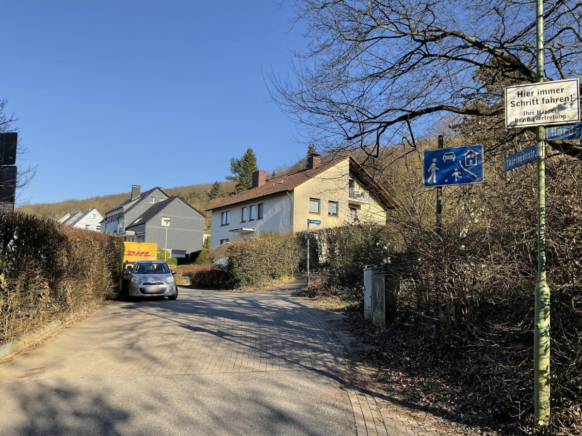 Beginn der Thüringenstraße