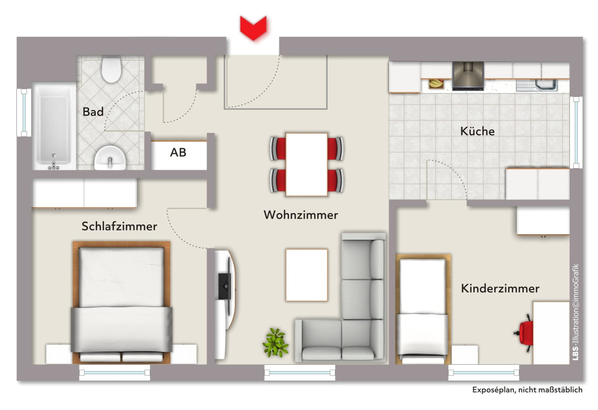 Grundriss Wohnung 5