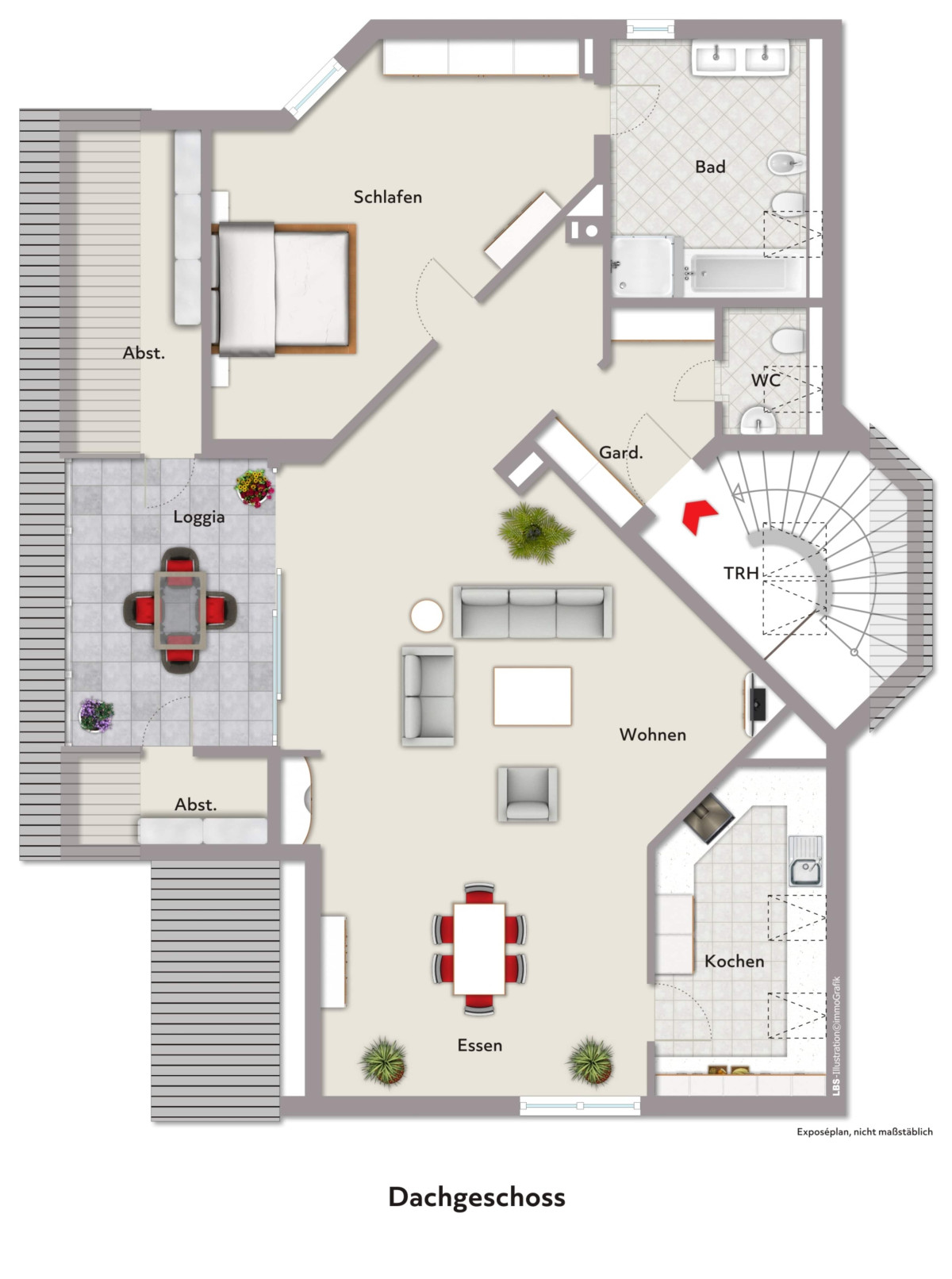 immoGrafik-Grundriss Wohnung