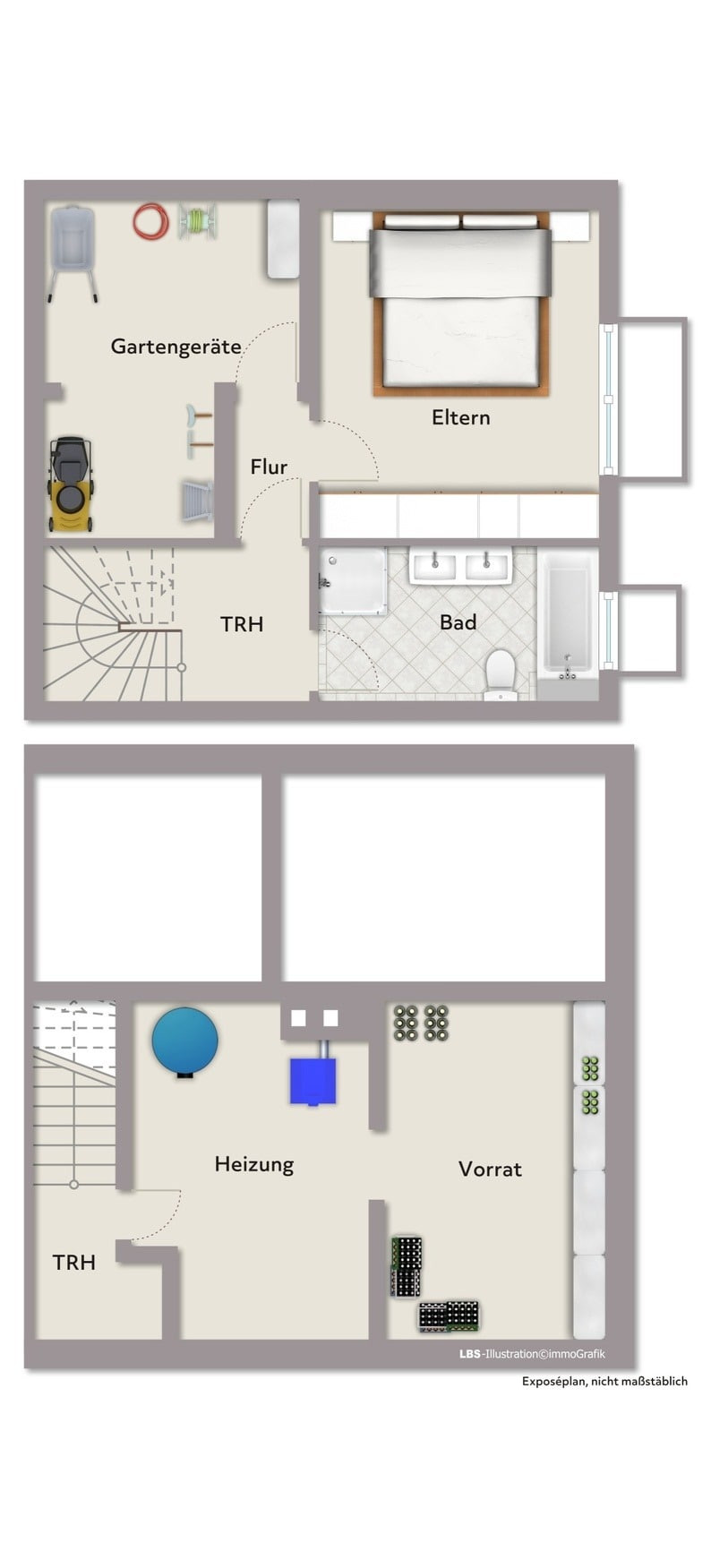 Grundriss Souterrain / Keller