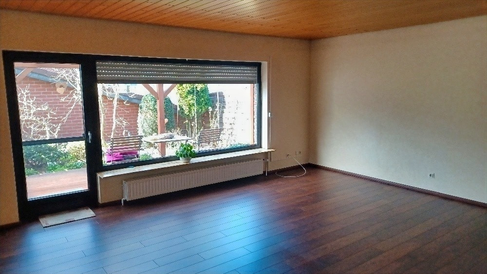 Wohnzimmer und Terrasse