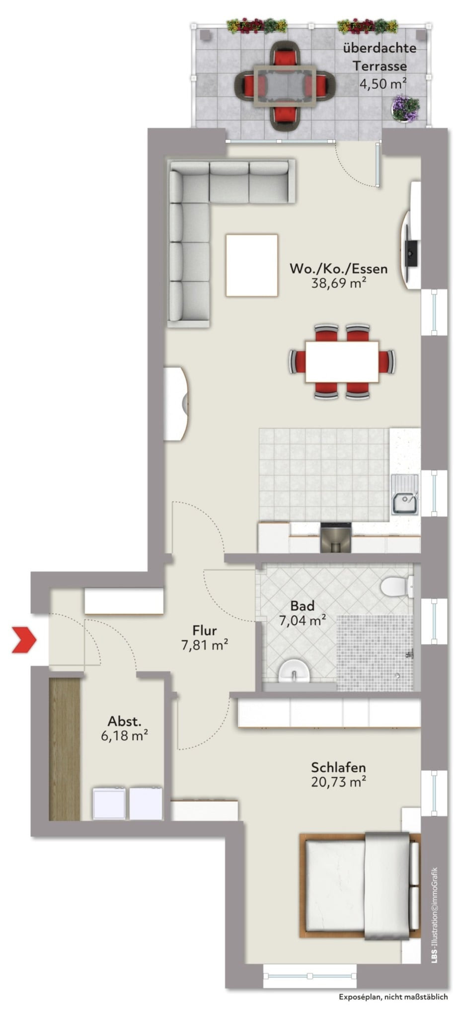 Grundriss Wohnung 3