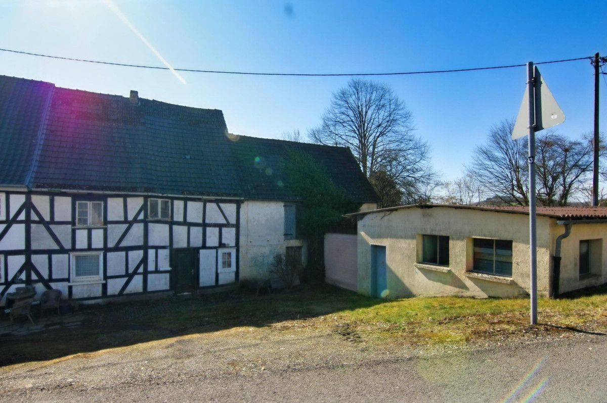 Doppelhaushälfte von vorne