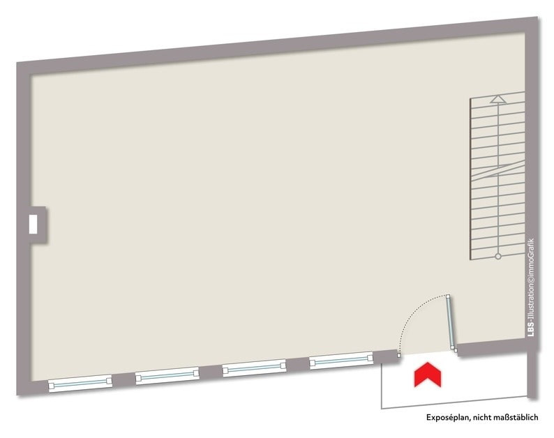 Gewerbe Hinterhof Erdgeschoss