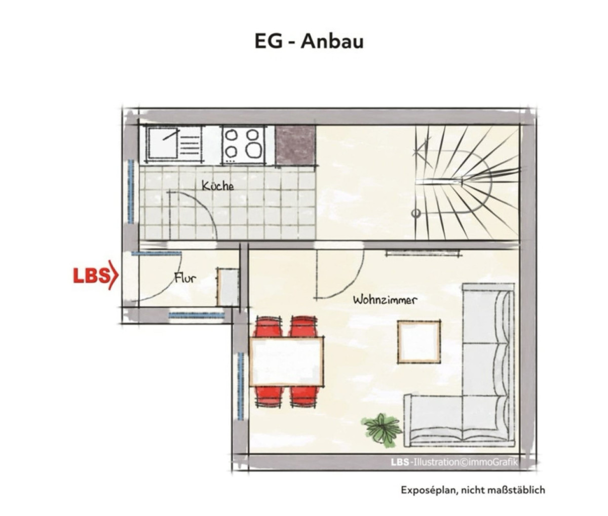 Grundriss EG - Anbau