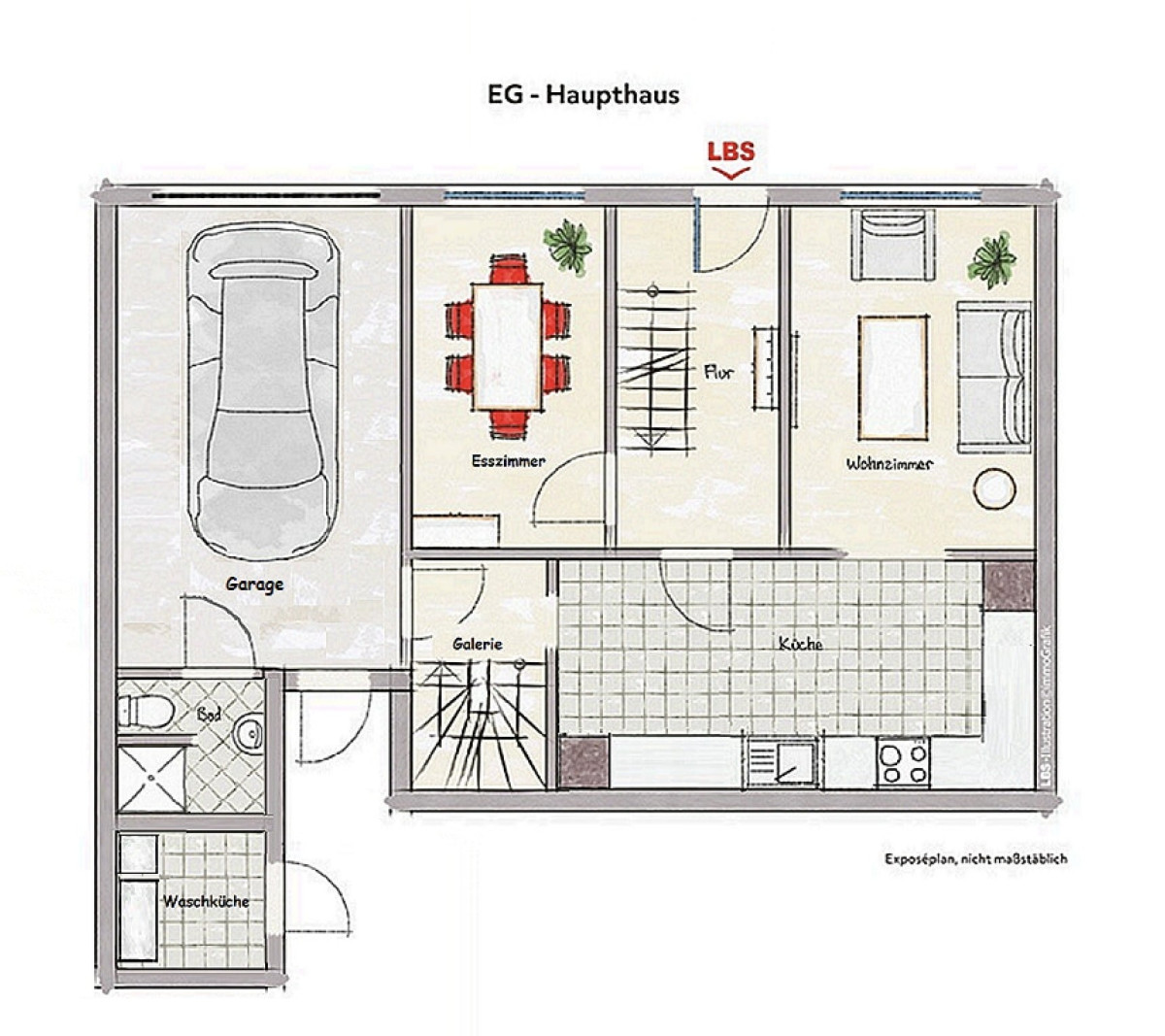 Grundriss EG - Haupthaus