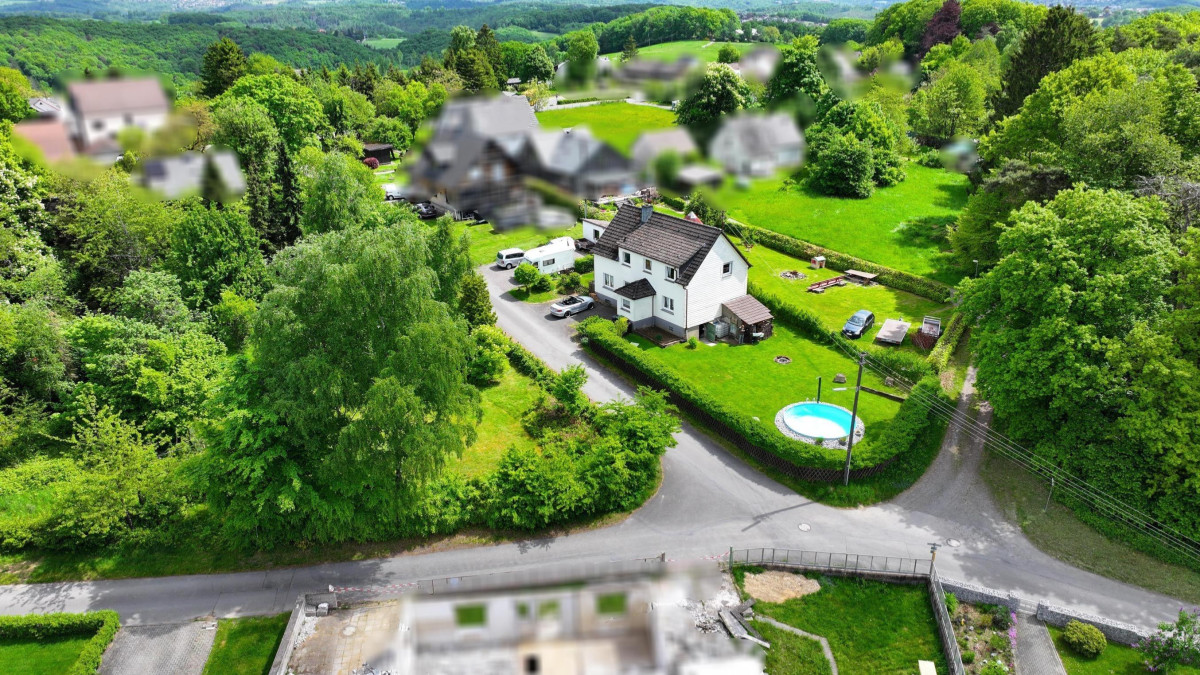Panoramablick zum Haus