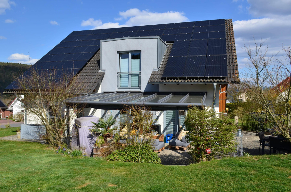 Rechte Seite vom Haus
