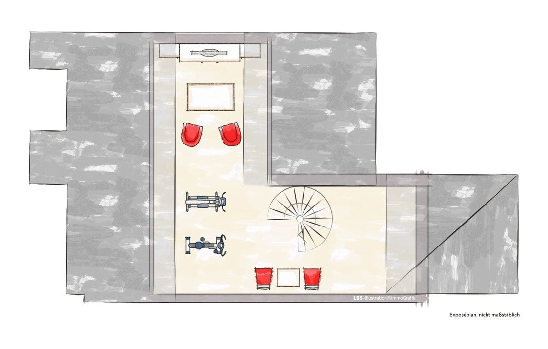 Grundriss Dachstudio