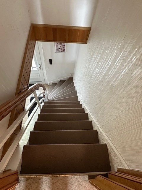 Treppe in das Obergeschoss