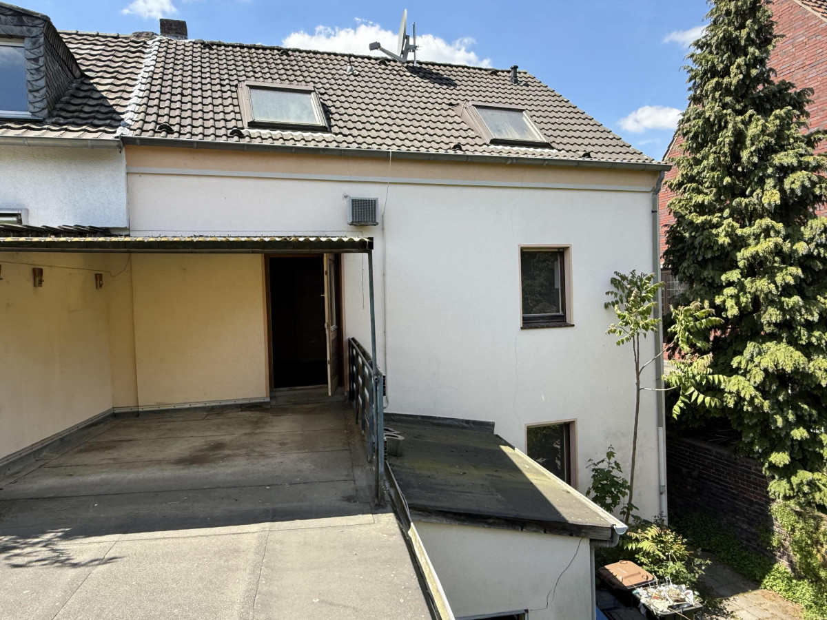 Rückseite des Hauses