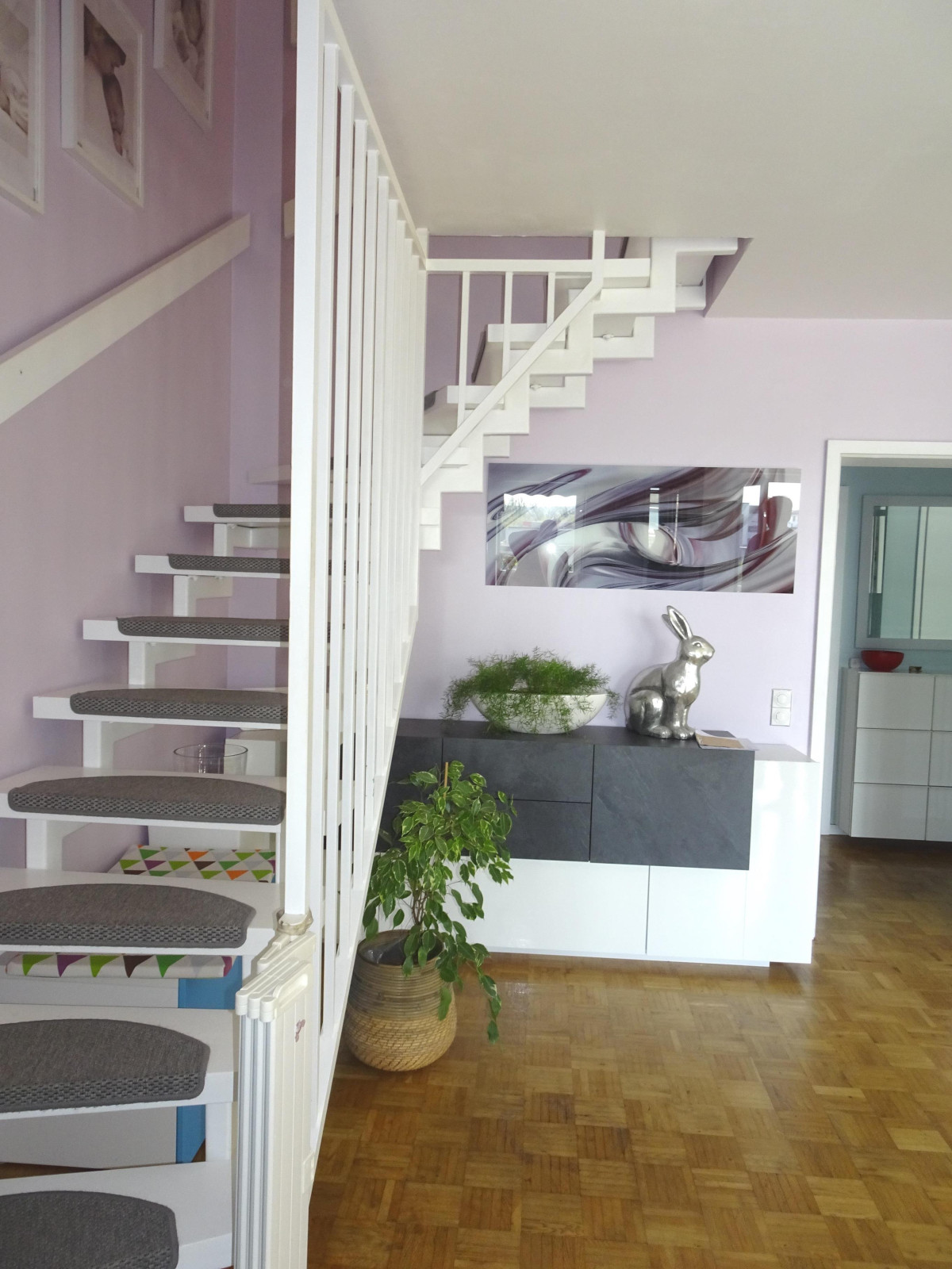 Treppe zur zweiten Ebene