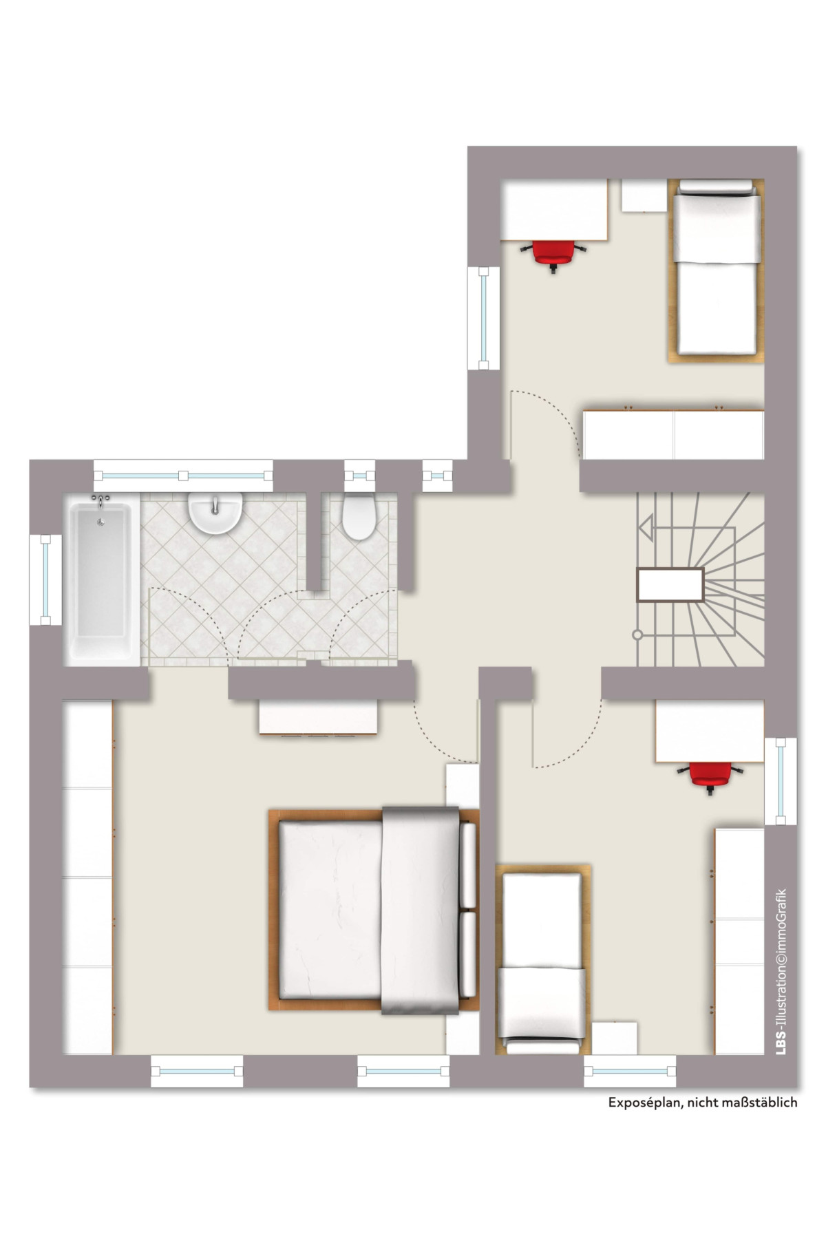 Grundriss Obergeschoss