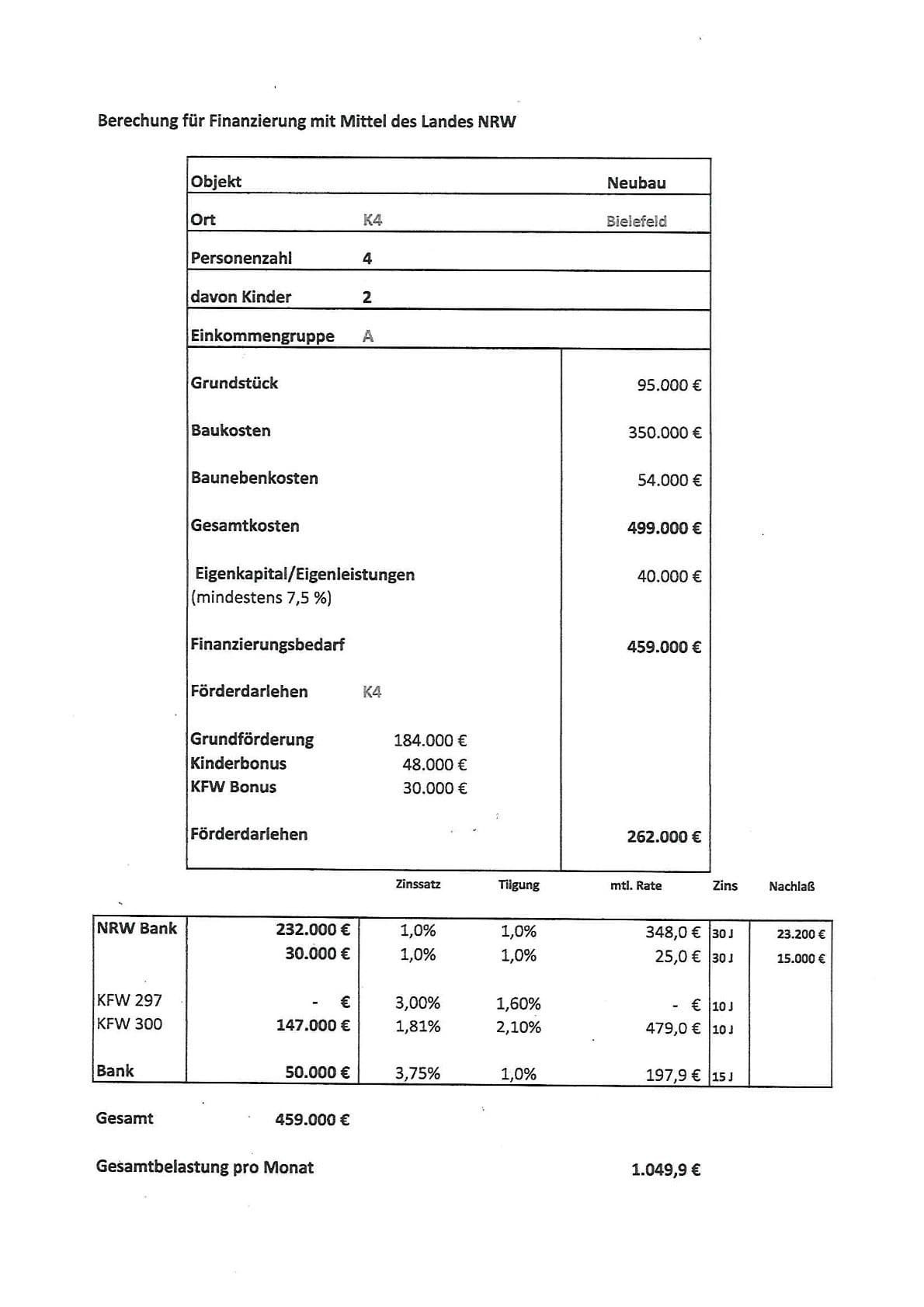 Beispielrechnung