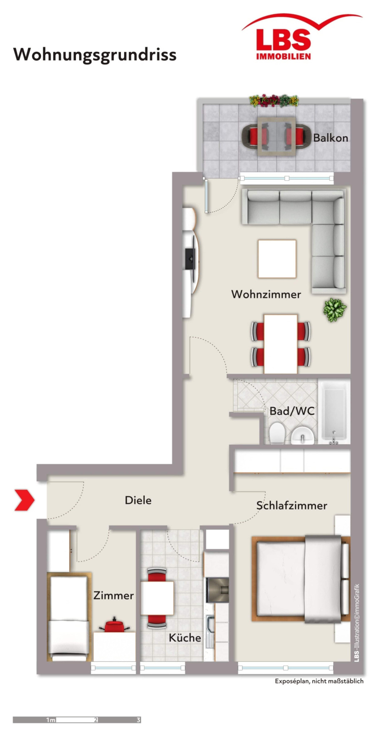 Wohnungsgrundriss
