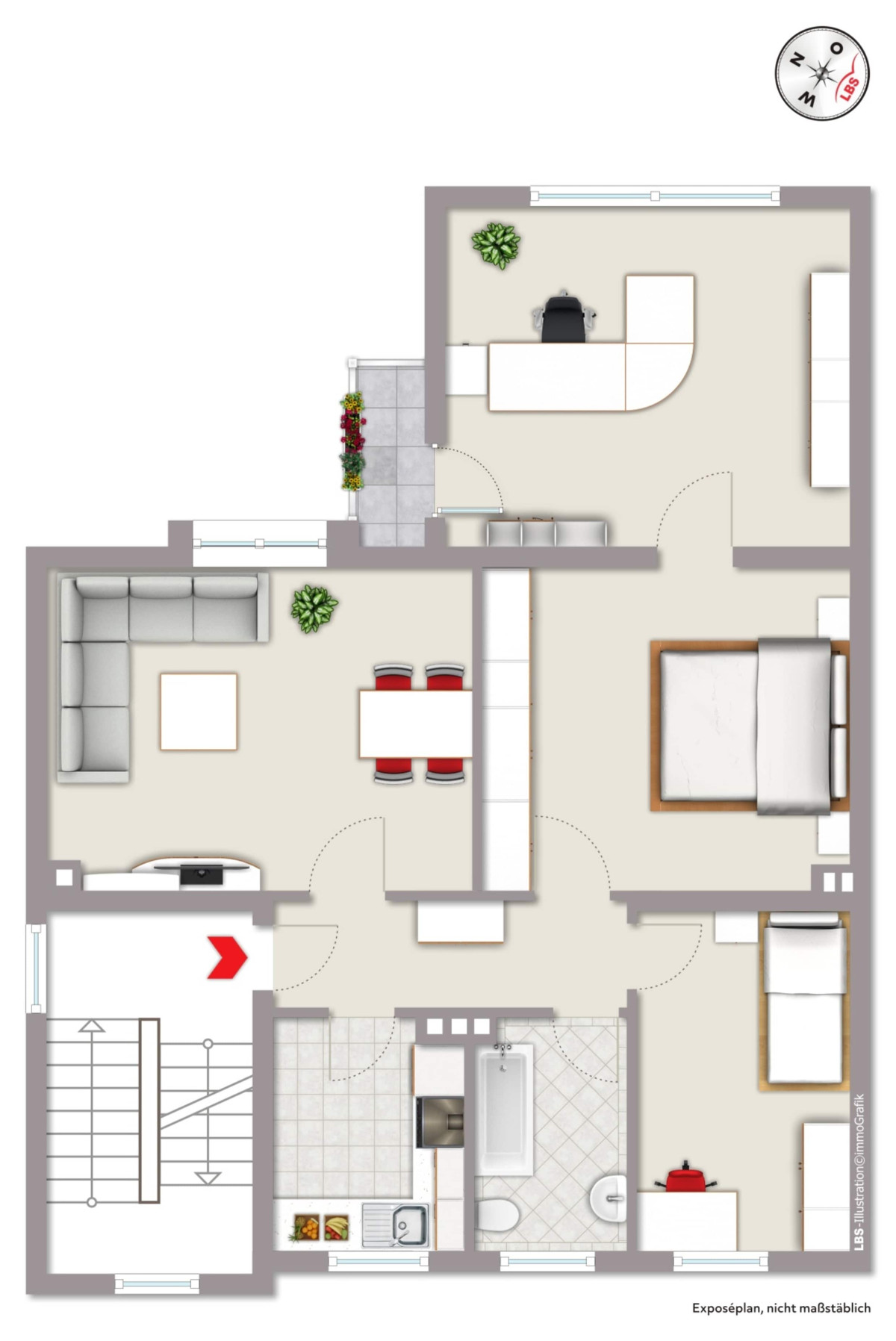 Grundriss Obergeschoss