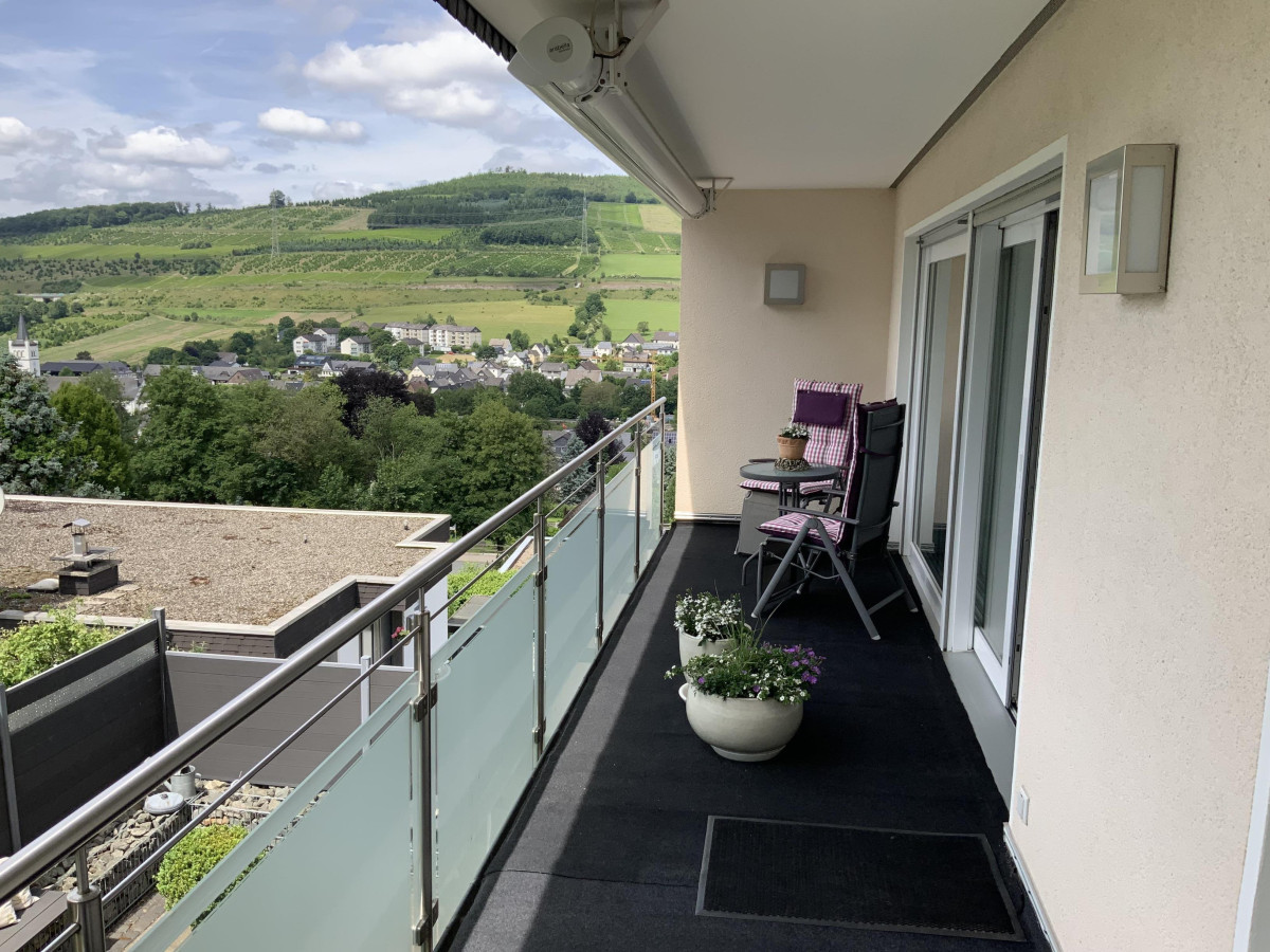Blick vom Balkon
