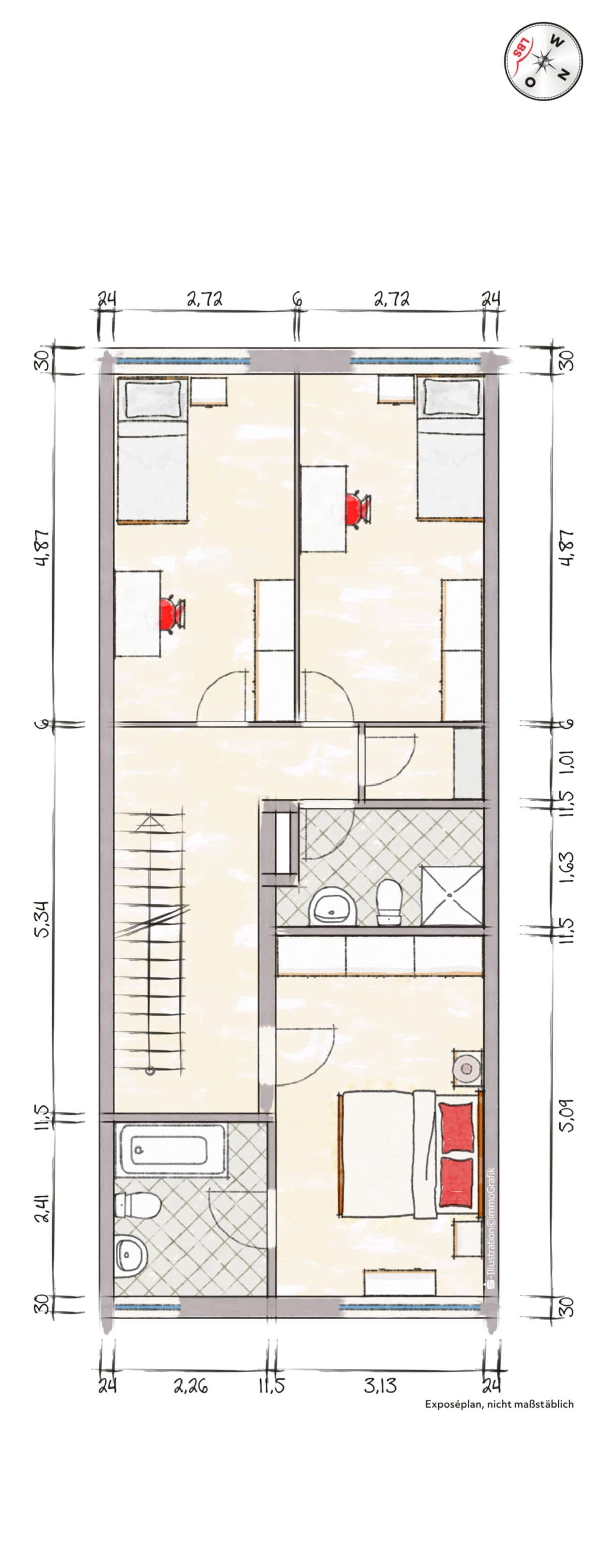 Grundriss Obergeschoss