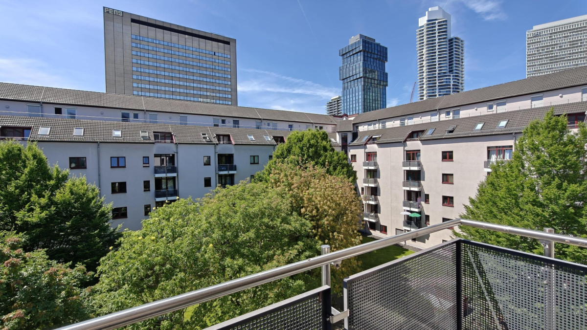 Blick vom Balkon