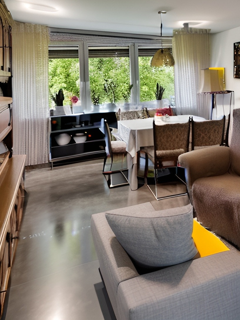Wohnzimmer KI bearbeitet