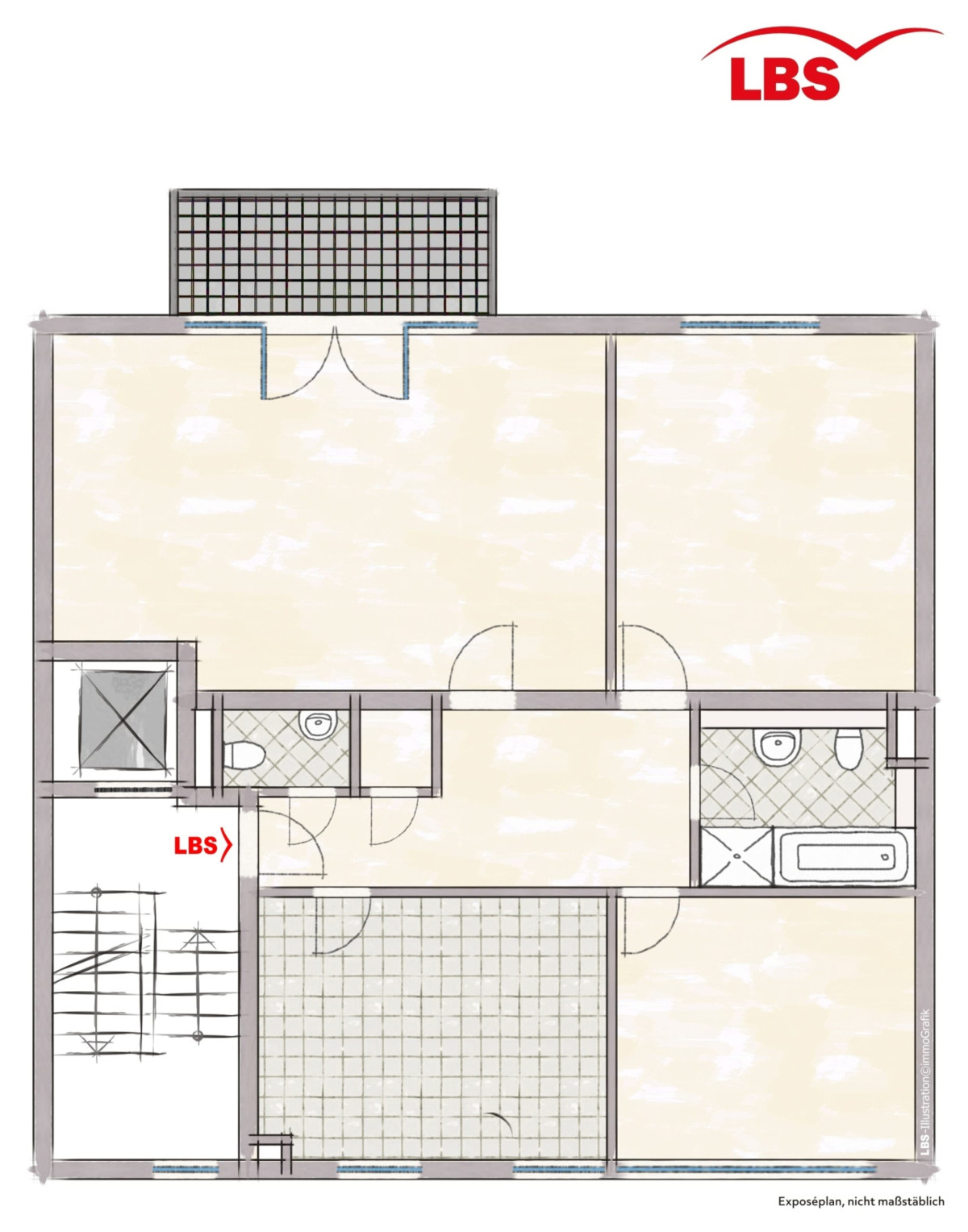 Wohnung unmöbliert