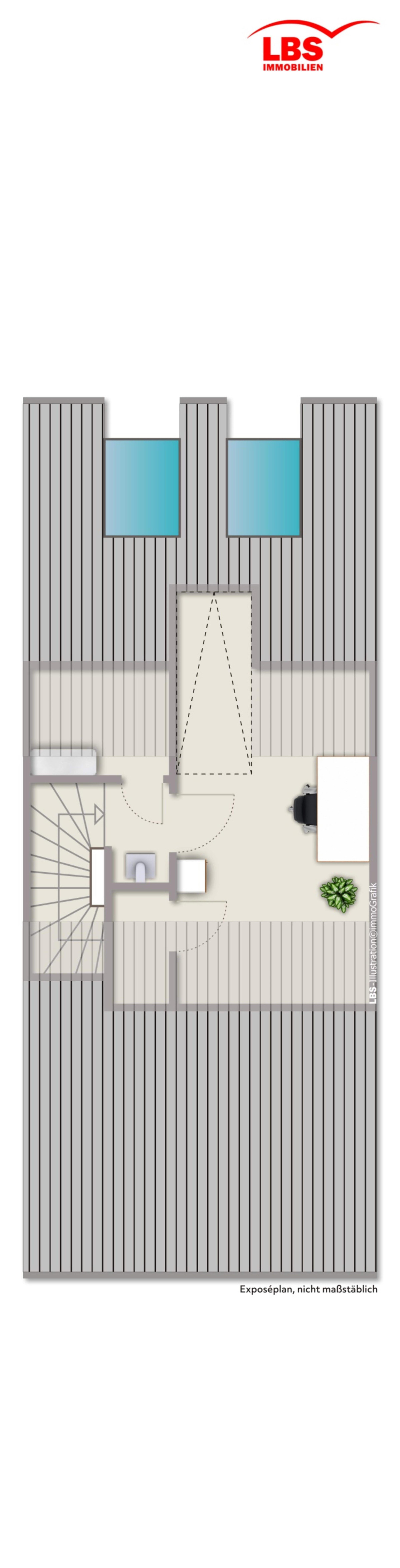 Grundriss Spitzboden