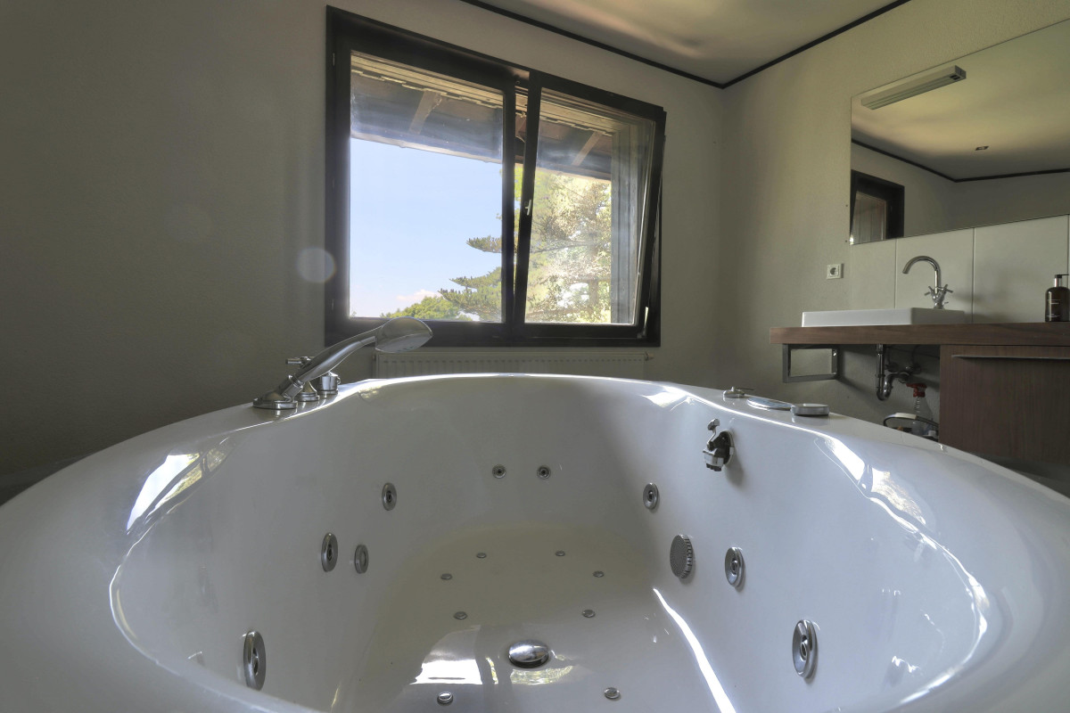 Blick aus dem Whirlpool