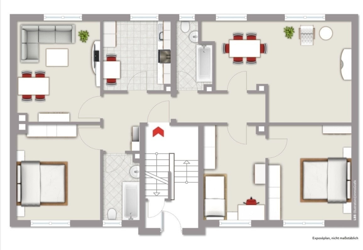 Grundriss 1.Obergeschoss