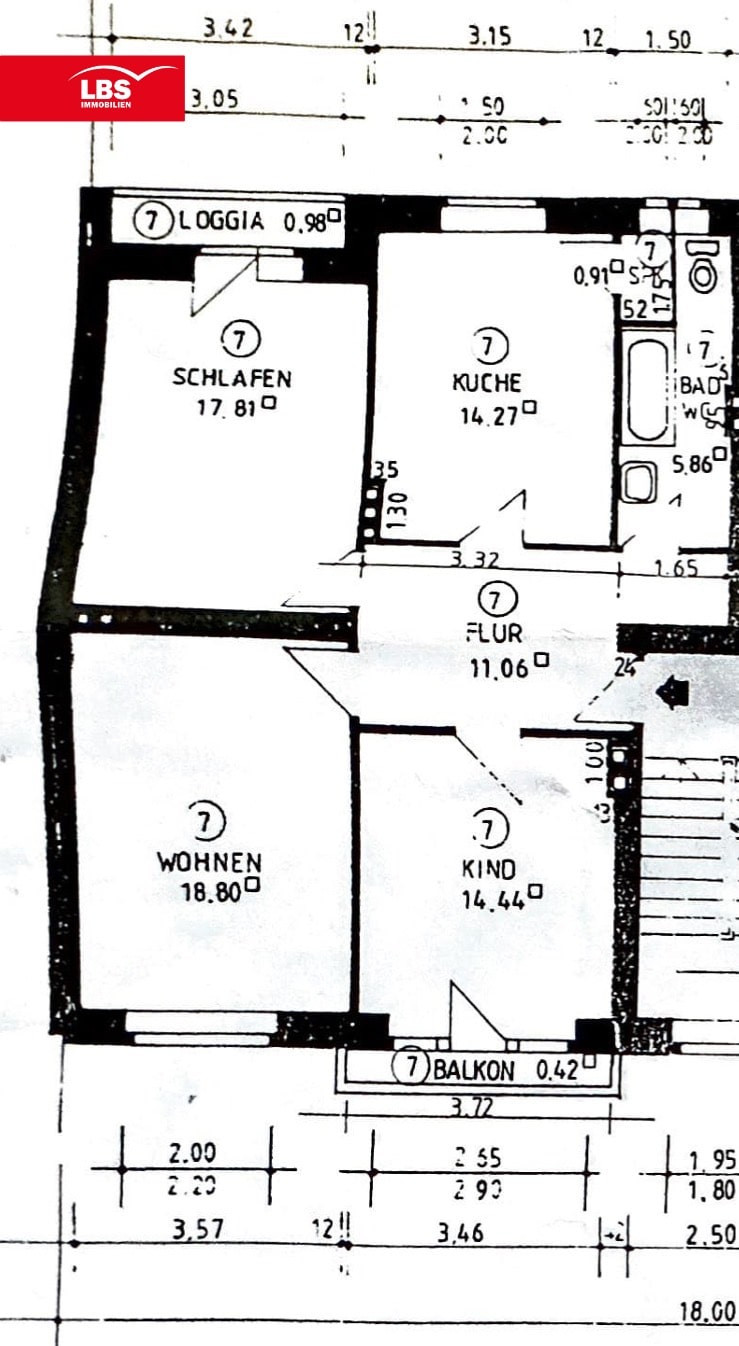 Grundriss Whg. 7