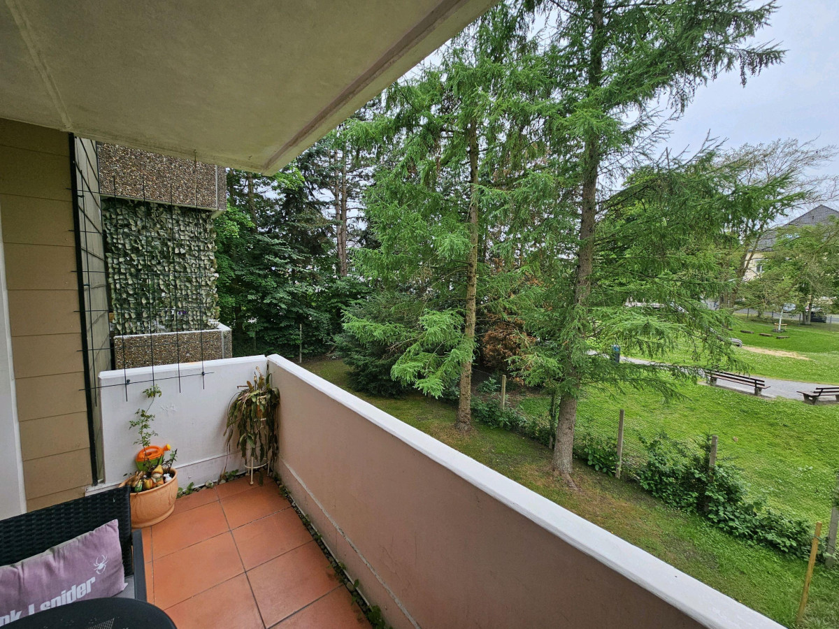 Blick vom Balkon