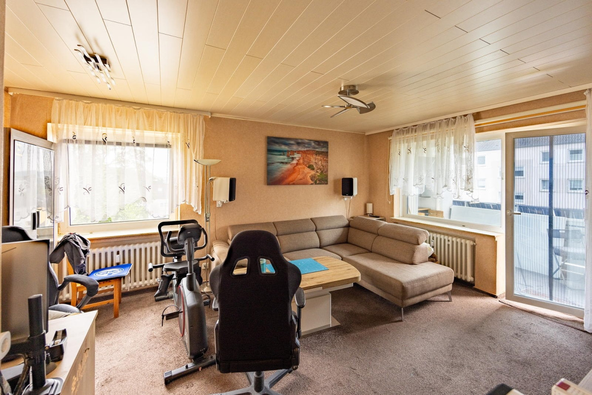 Wohnzimmer, Zugang Balkon