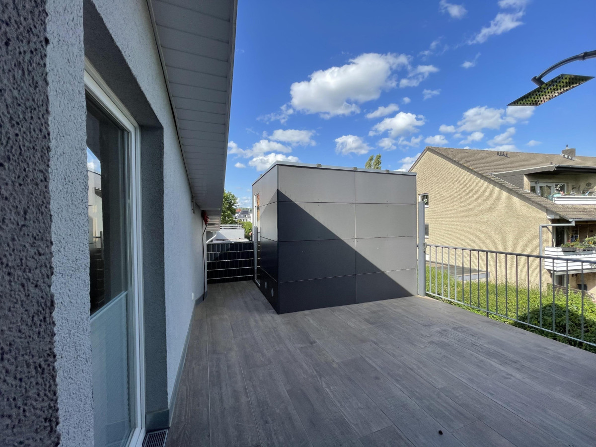 Balkon mit Sauna