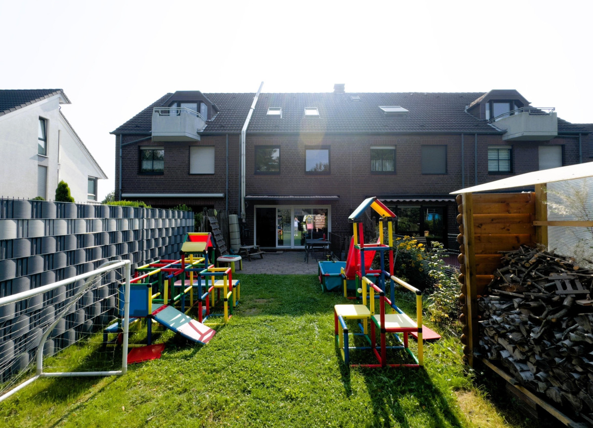 Rückansicht mit Garten